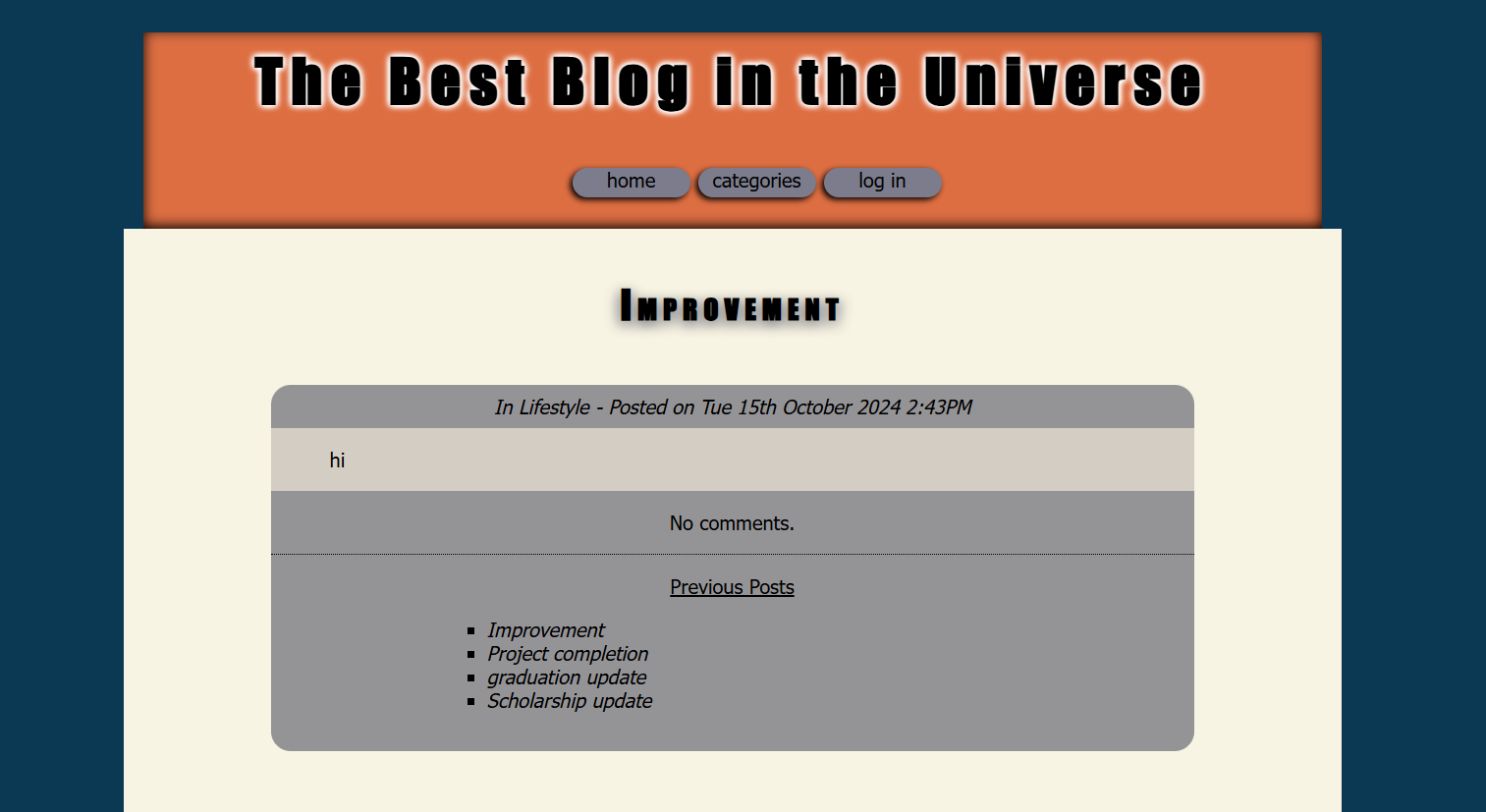 Blog Website Screenshot